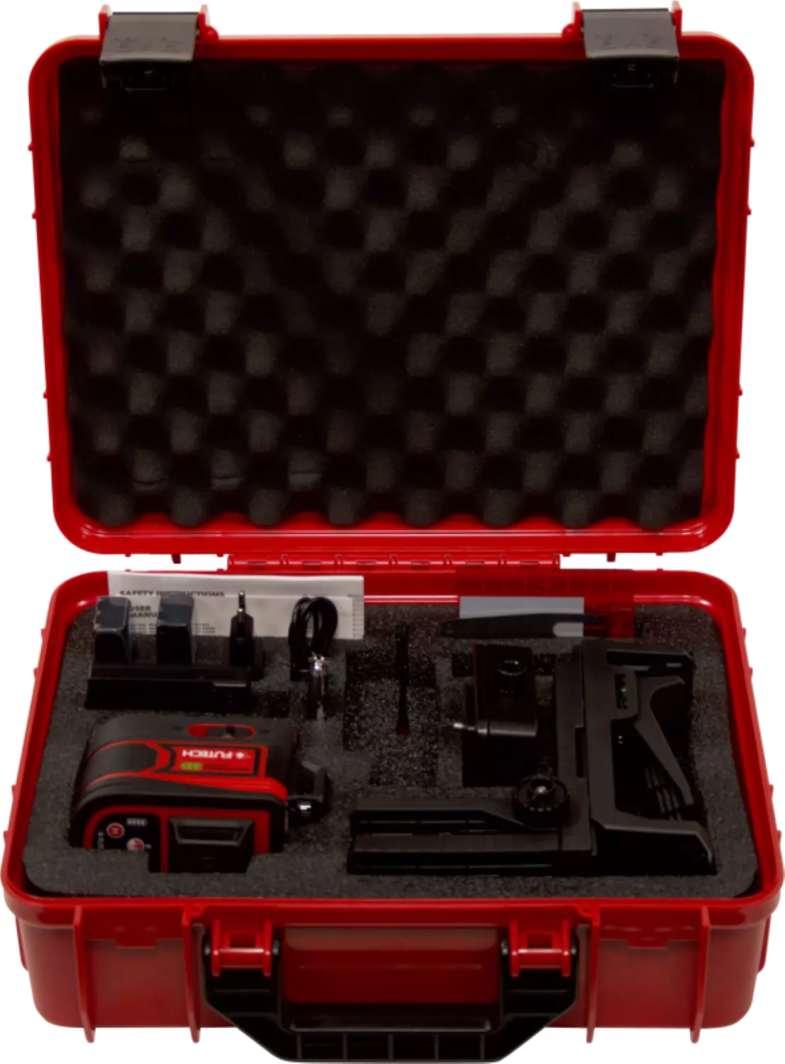 FUTECH MC3D Multicross 3D Compact kruislijnlaser in koffer - rood - 2x 120m - 3 lijnen