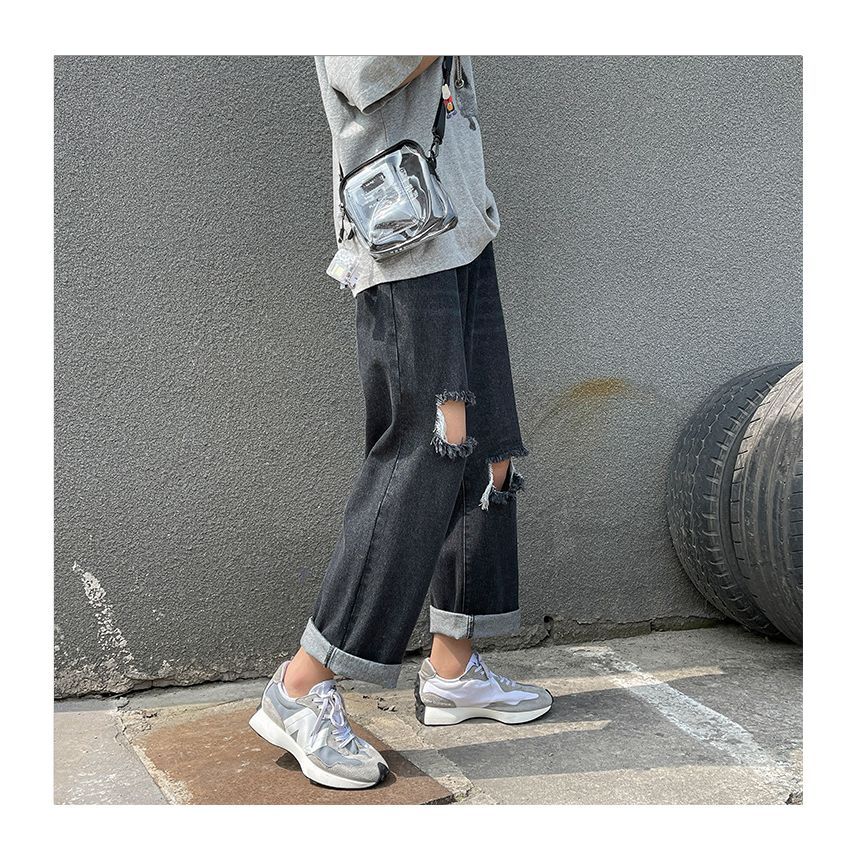 POSI - Versleten rechte jeans