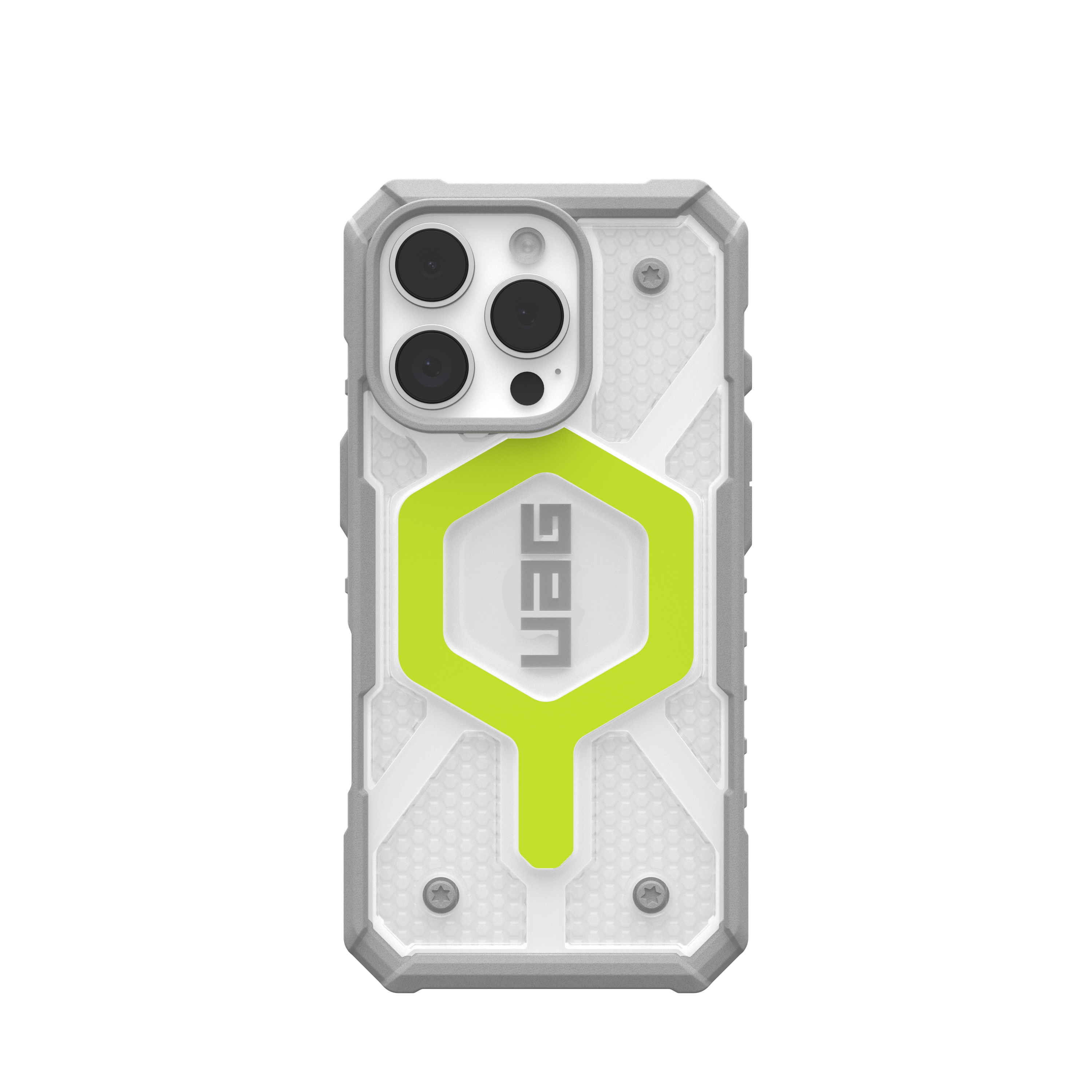 iPhone 16 Pro MagSafe Schutzhülle Pathfinder (114464118181) - Active Neon (Transparent / Gelb)