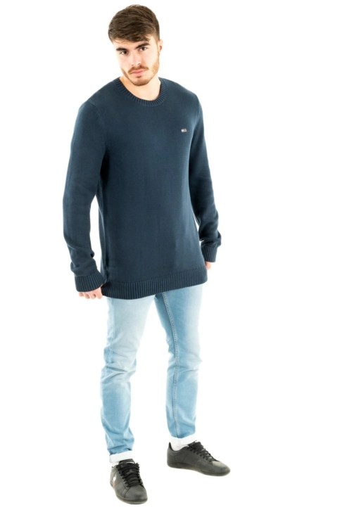 pull léger tommy jeans dm0dm12431 bleu