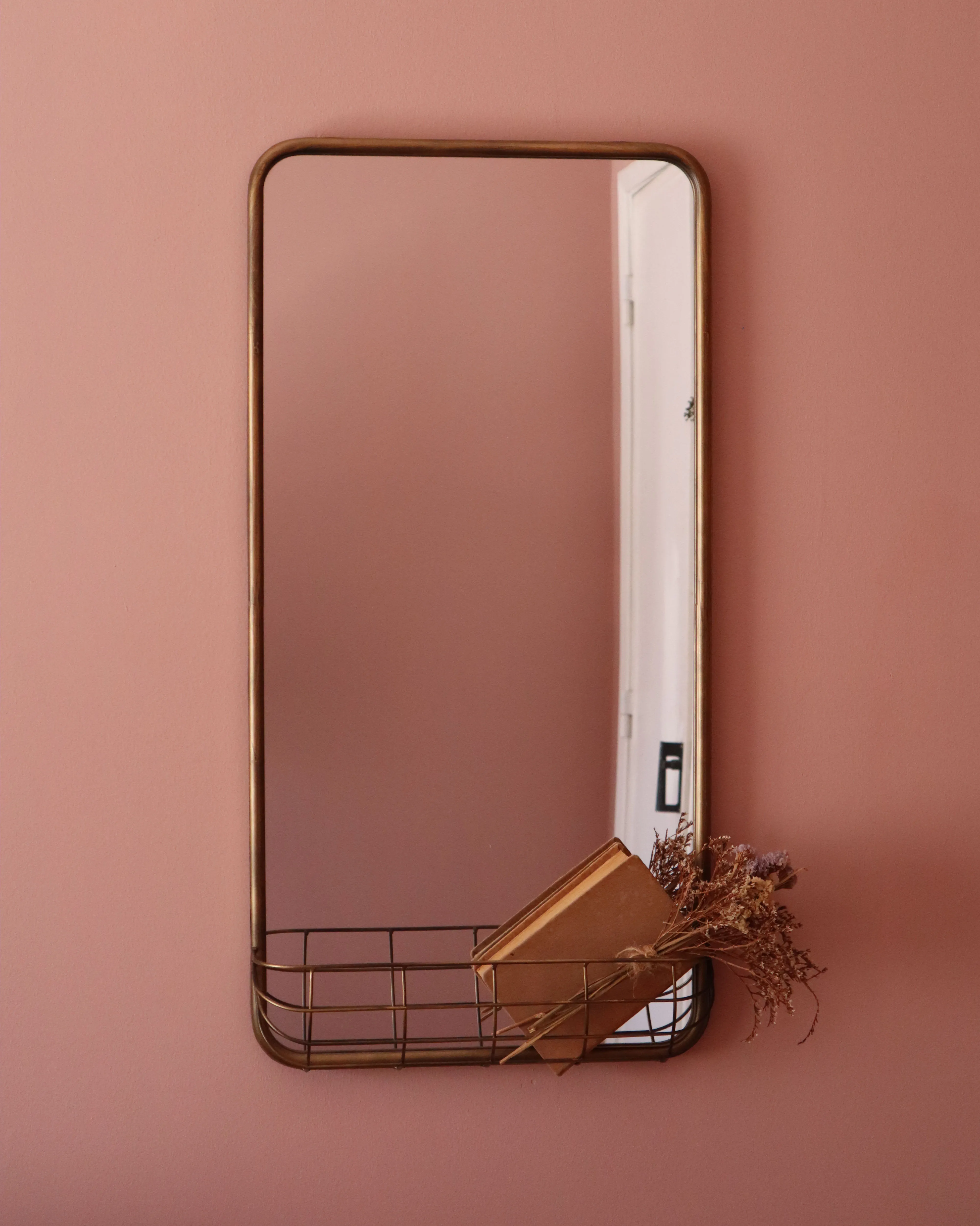 Wandspiegel MACON 40 cm 80 cm Metaal Goud