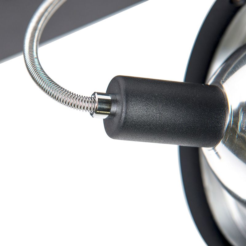 Design spot zwart 4-lichts verstelbaar - Nox