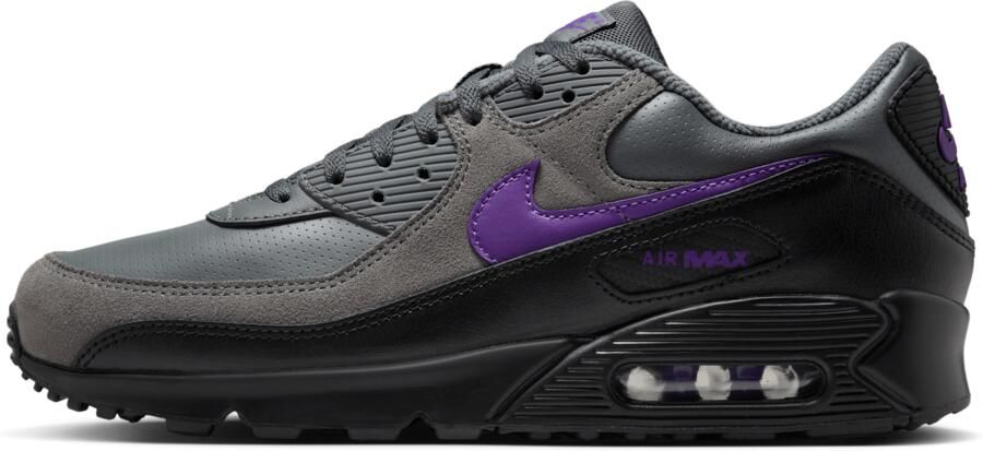 Nike Air Max 90 Sneakers Heren Grijs Mesh Synthetisch