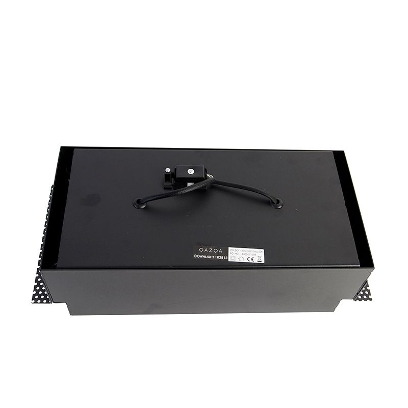 Inbouwspot zwart GU10 AR111 Trimless 2-lichts - Oneon