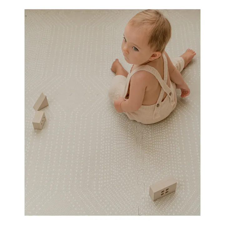 Toddlekind Tapis de jeu modulable Deco | Blanc/Écru