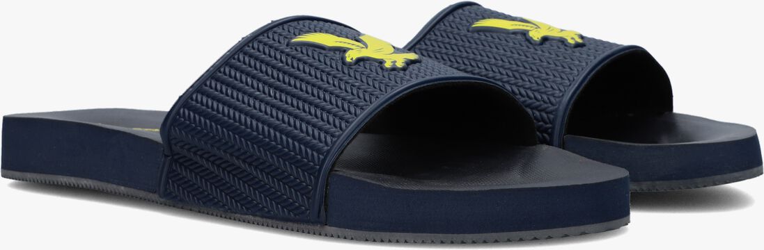 LYLE & SCOTT blauwe lyle & scott badslippers easy slide