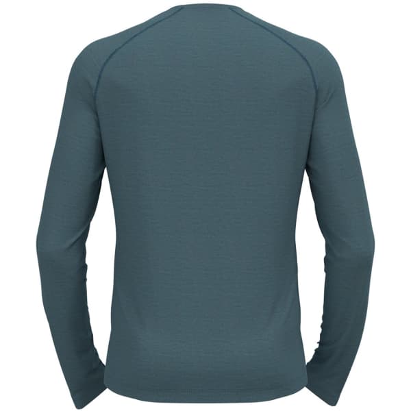 T-shirt thermique ODLO NATURAL PERFORMANCE PW 150 BL TOP CREW NECK L/S SAXONY BLUE/DEEP DIVE MELANGE