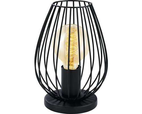 Tafellamp, 1-lichts, H 23 cm, Newtown, zwart