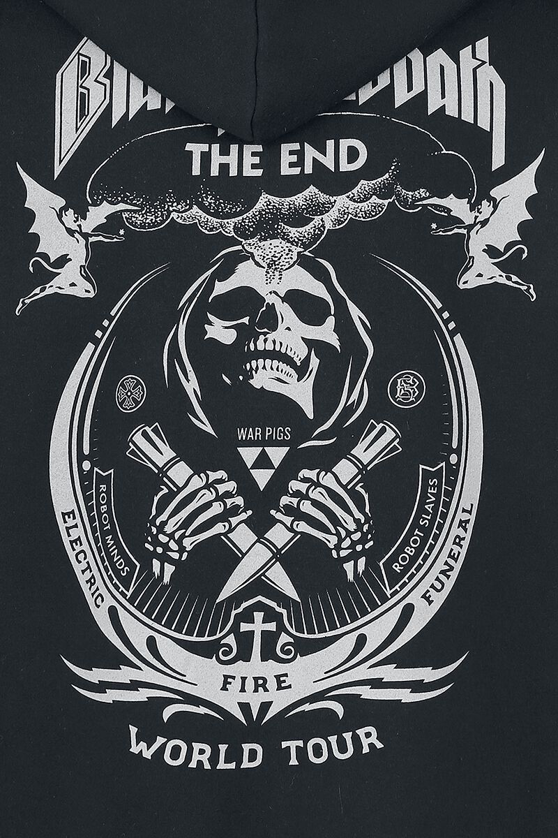 The End - Grim Reaper | Black Sabbath Sweat-shirt zippé à capuche