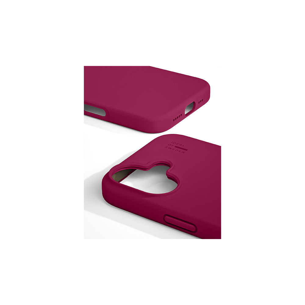 iPhone 17 MagSafe Silikon Hülle Case Recycled (IDSICMS-I2561-521) - Cranberry