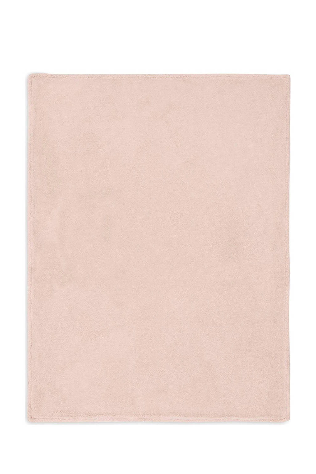 baby ledikantdeken 100x150cm Grain Knit - Wild Rose/Velour