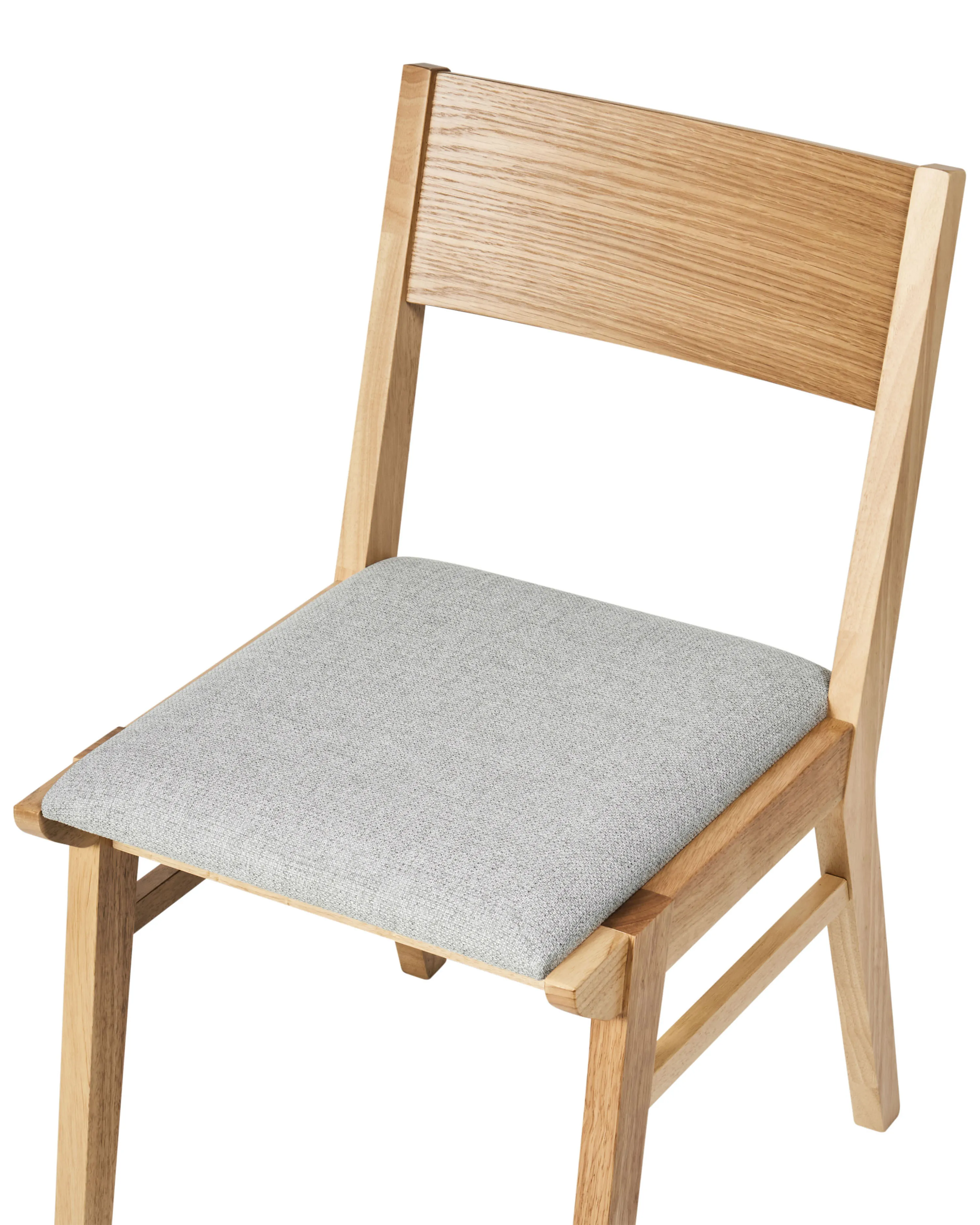 Set van 2 eetkamerstoelen ENOLA Hout Lichtgrijs