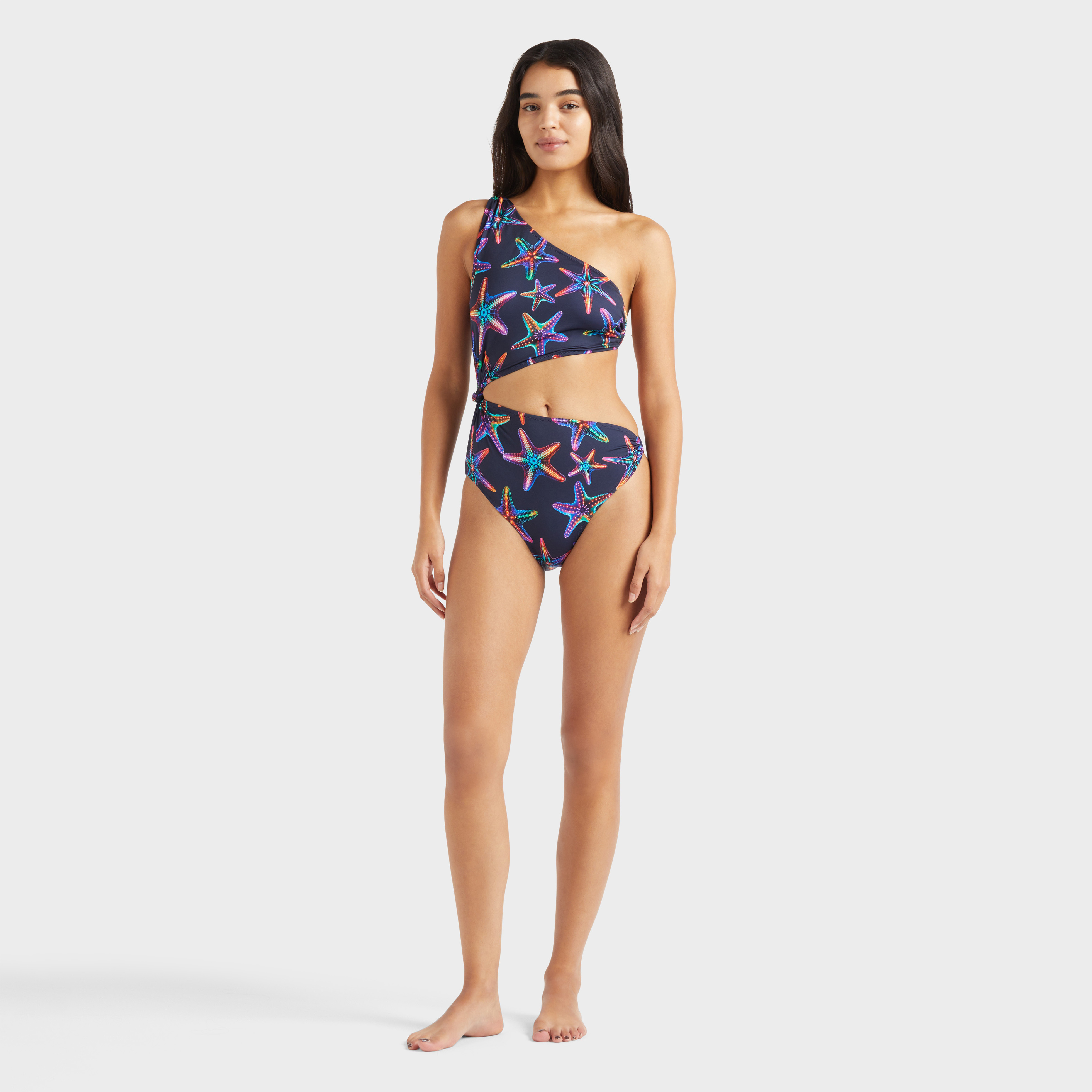 Maillot de bain une pièce asymétrique femme Disco Stars