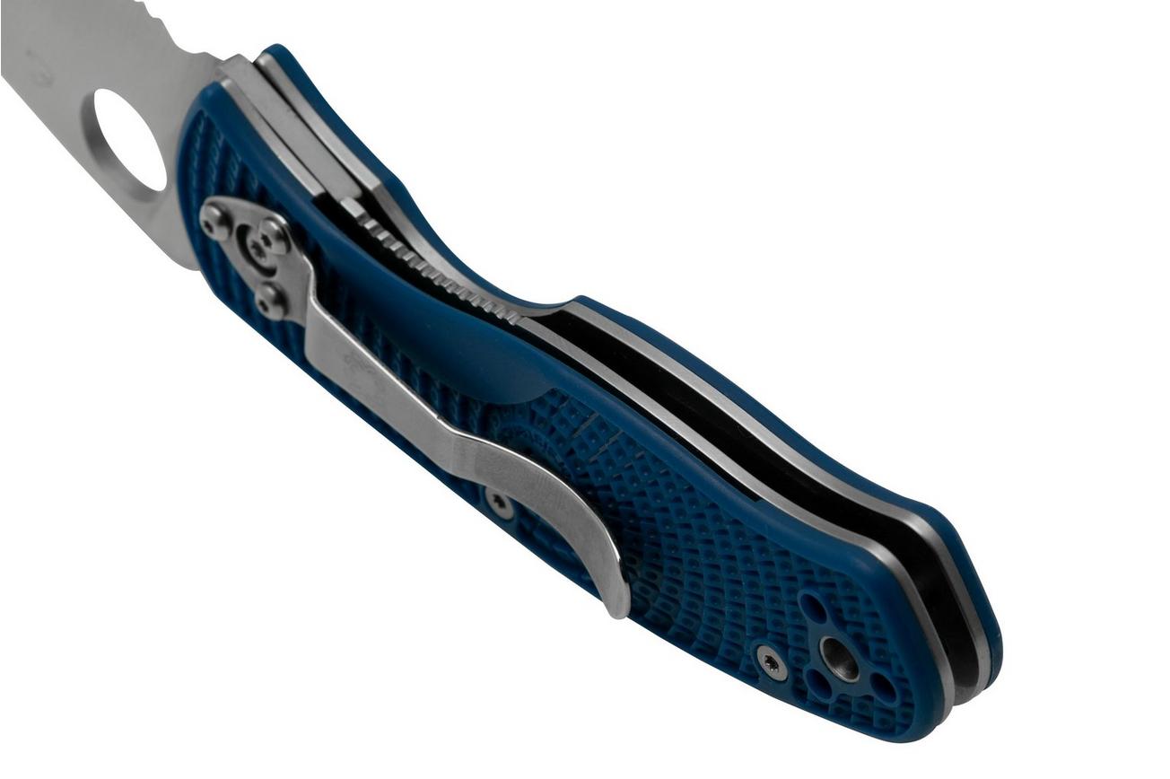 Spyderco Persistence Lightweight S35VN Blue C136PSBL FRN partly serrated zakmes