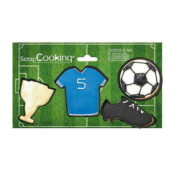 4 emporte-pièces Football Scrapcooking