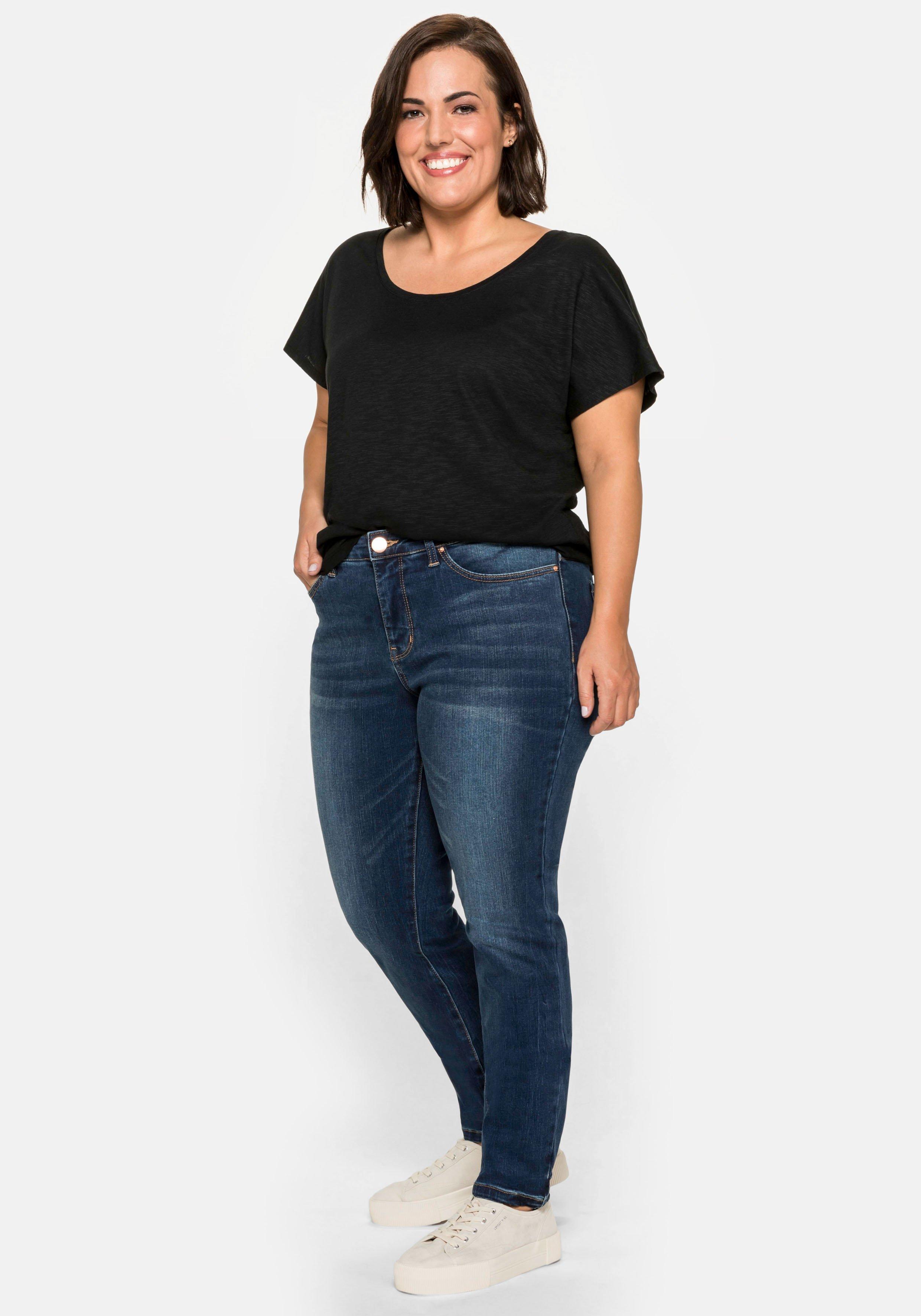 Skinny Stretch-Jeans mit Bodyforming-Effekt