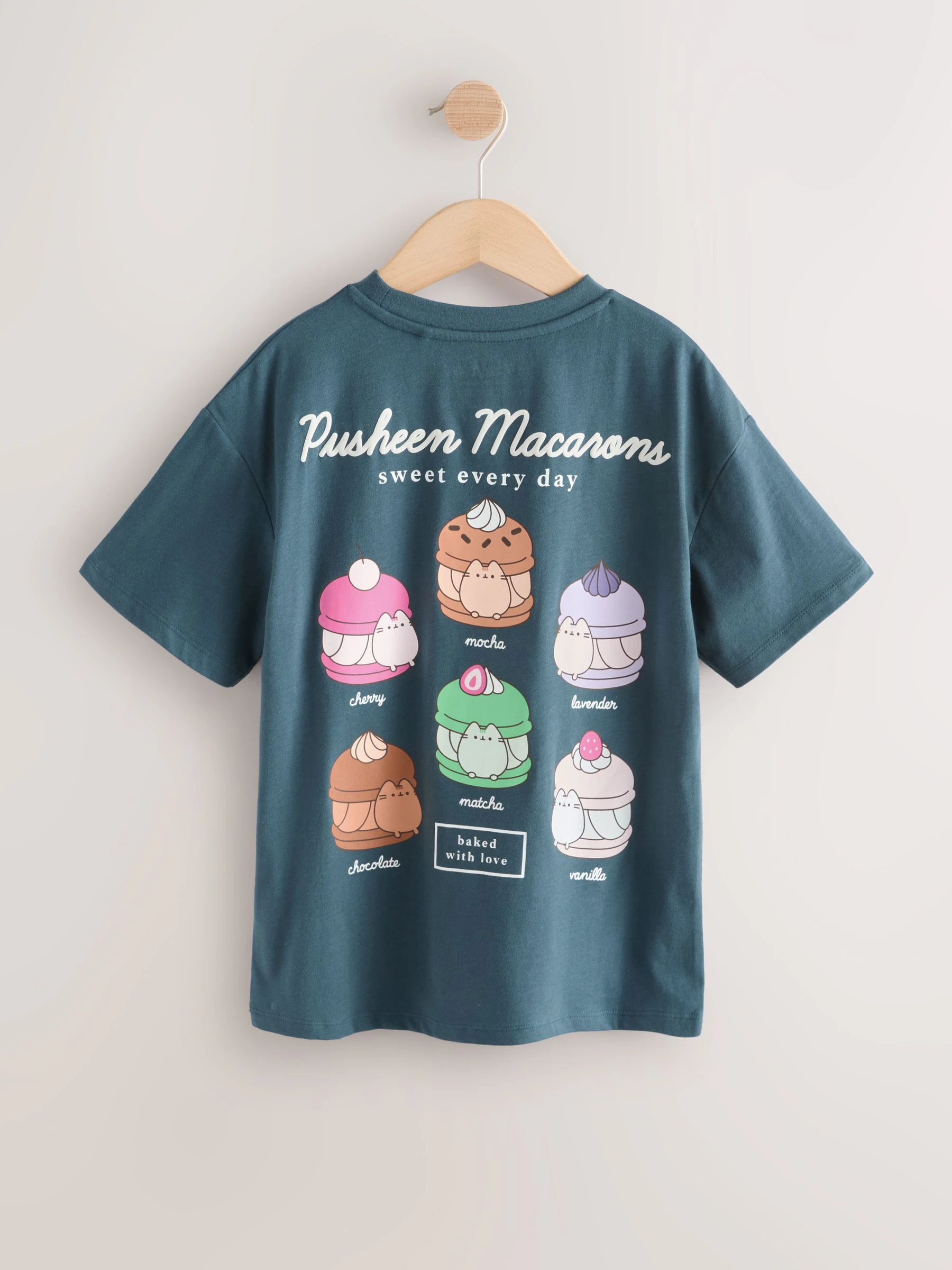 Navy Pusheen - T-shirt met grafische print (3-16jr)