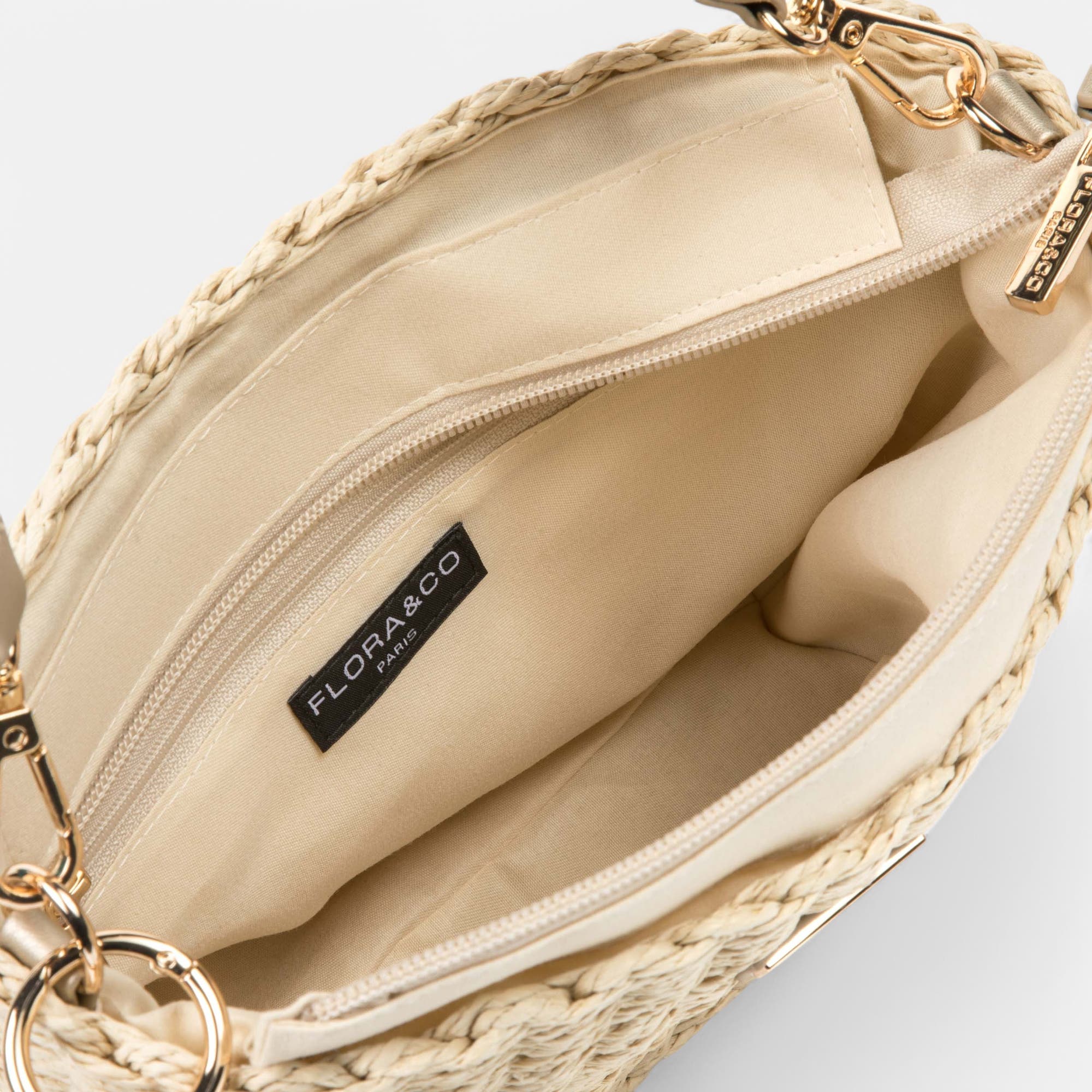 Sac bandoulière beige