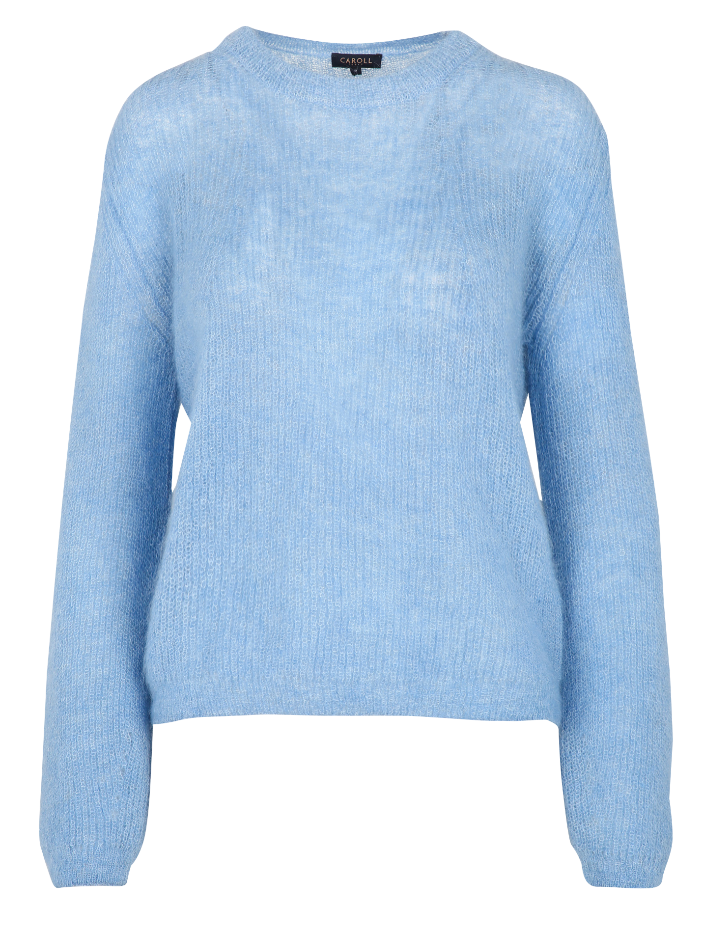MJOE - Pull droit en laine mélangée | Bleu