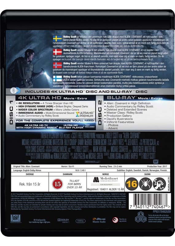 Alien: Covenant (4K Blu-Ray)