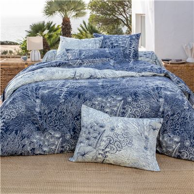 Linge de lit motif fonds sous-marins - BECQUET CRÉATION