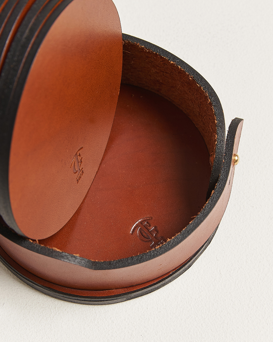 Tärnsjö Garveri Leather Coaster Set 006 Light Brown