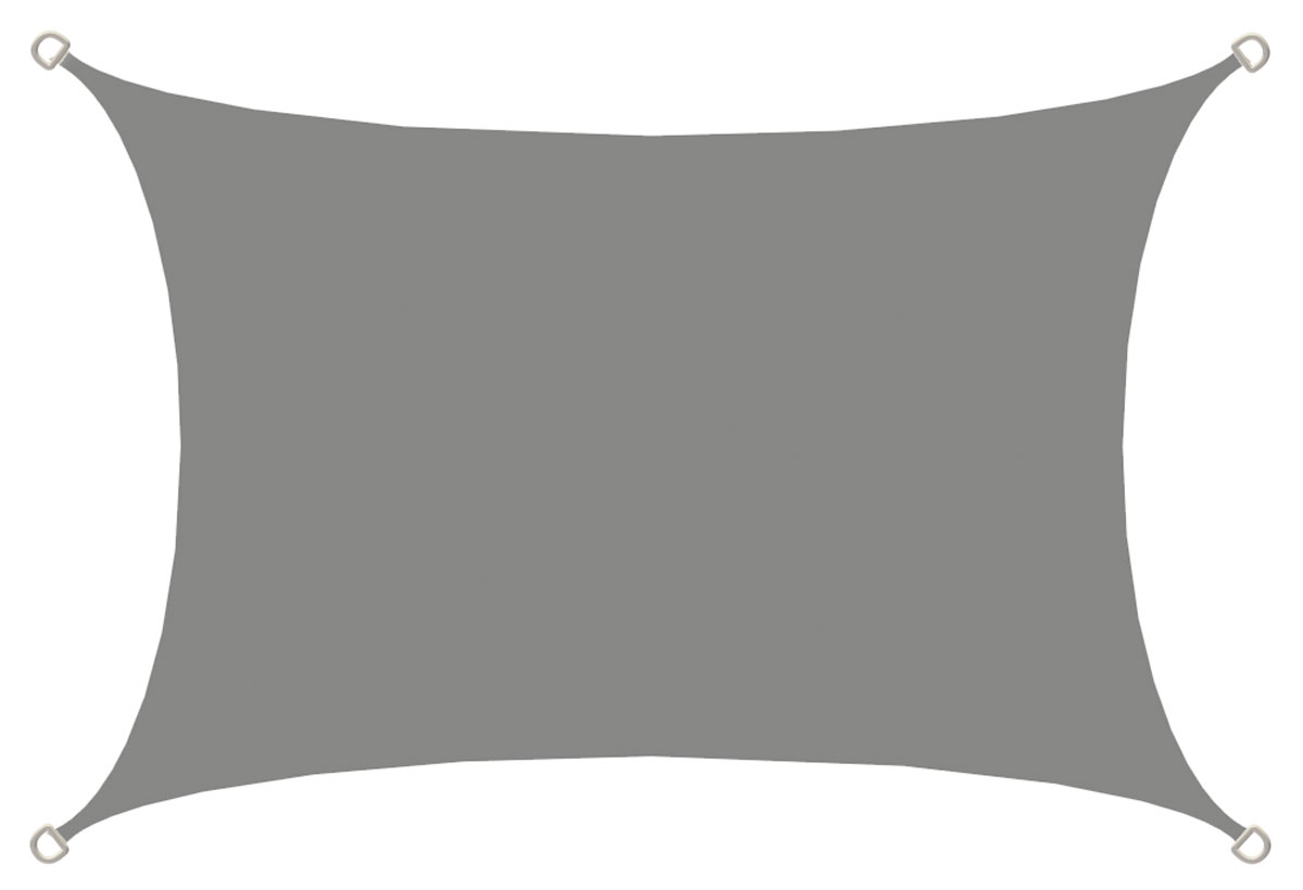 AMANKA 2 x 3 waterafstotende polyester schaduwdoek - Grey