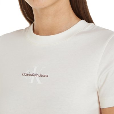 Tee-shirt à manches courtes femme Monologo Slim Fit CALVIN KLEIN