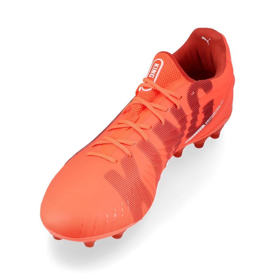 PUMA King Ultimate MG Unlimited - Glowing Red/Blanc/Red Fire