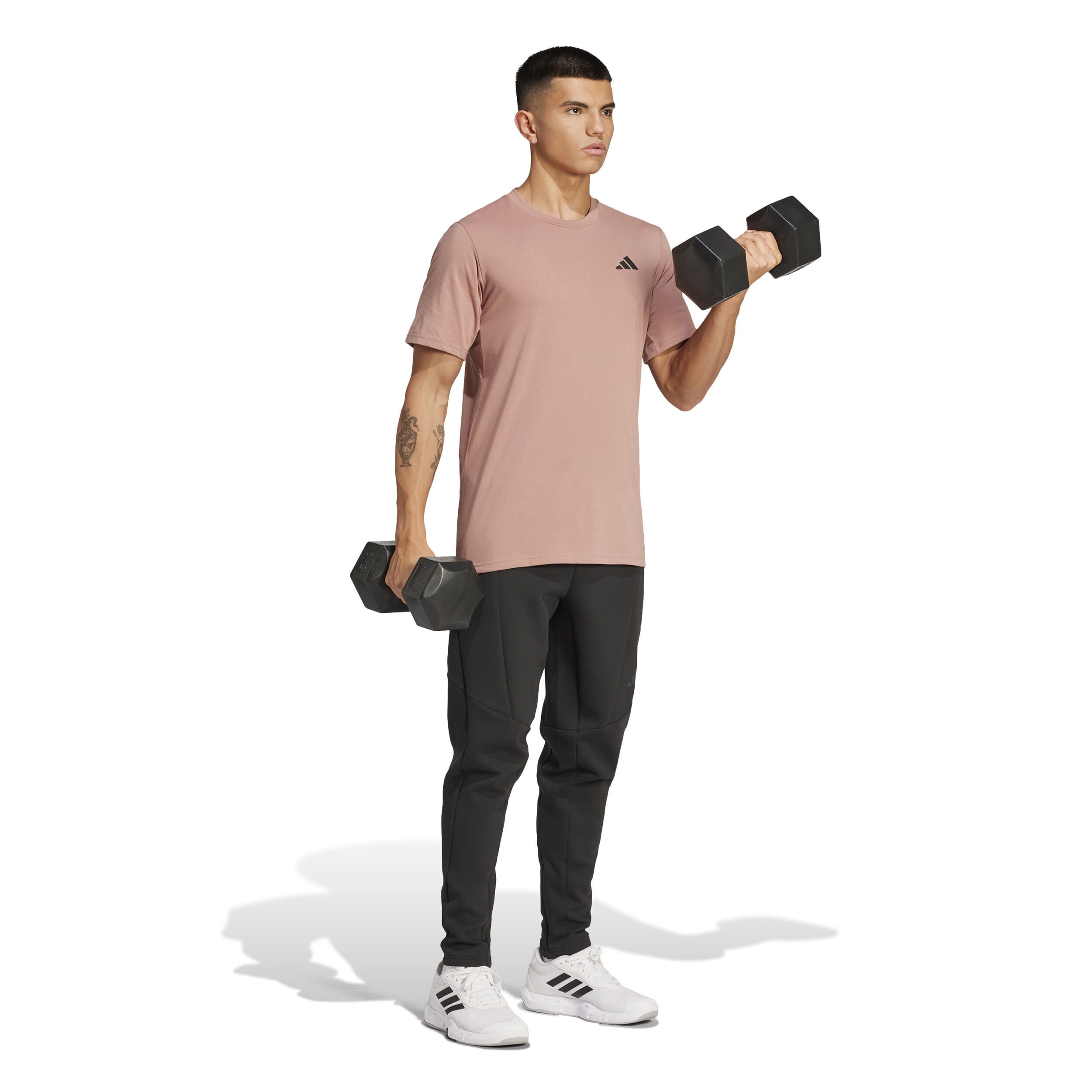adidas Training Essentials Feelready T-shirt Hommes - Vieux Rose