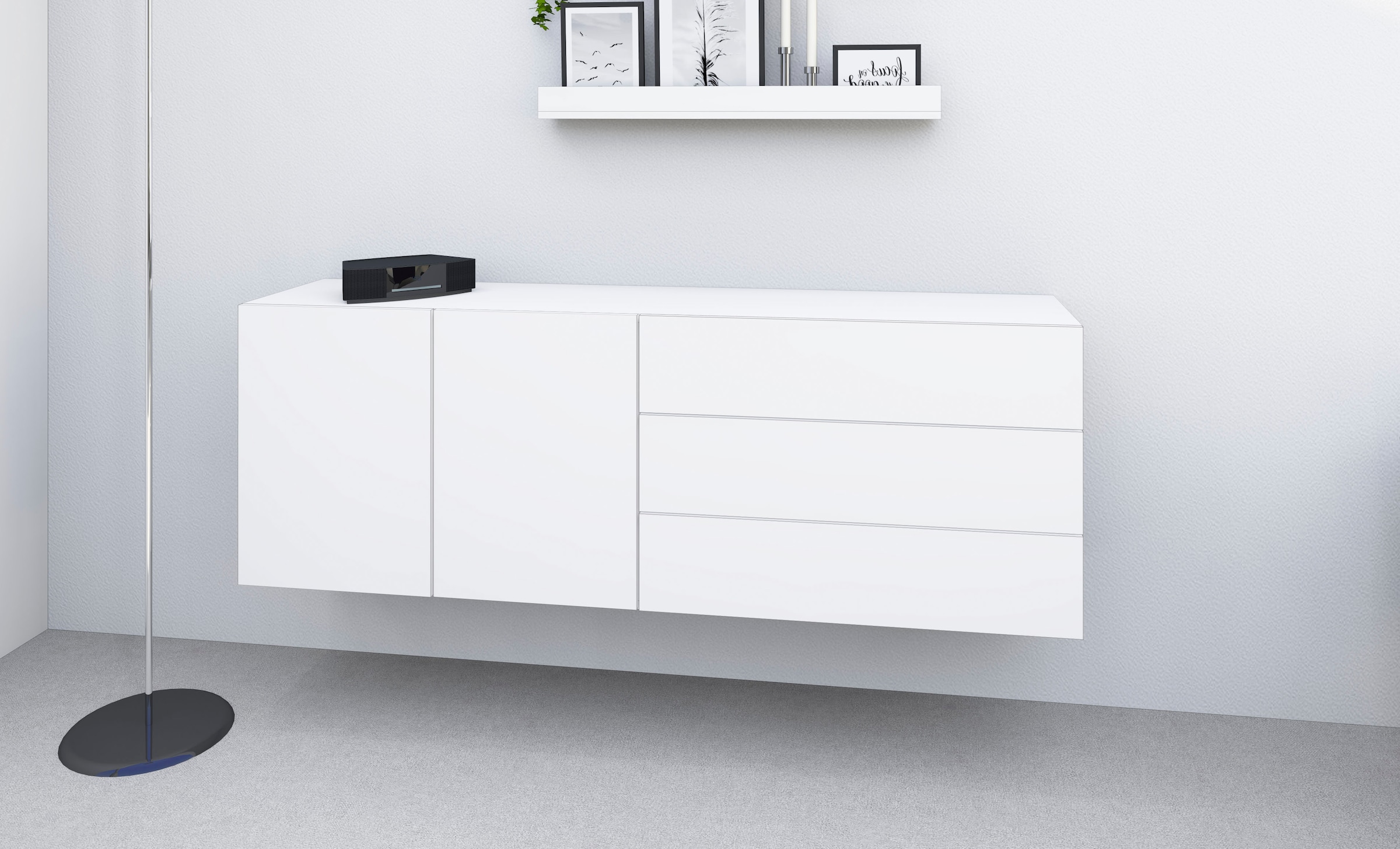 borchardt Möbel Sideboard »Sophia« Breite 152 cm,, stehend und hängend montierbar