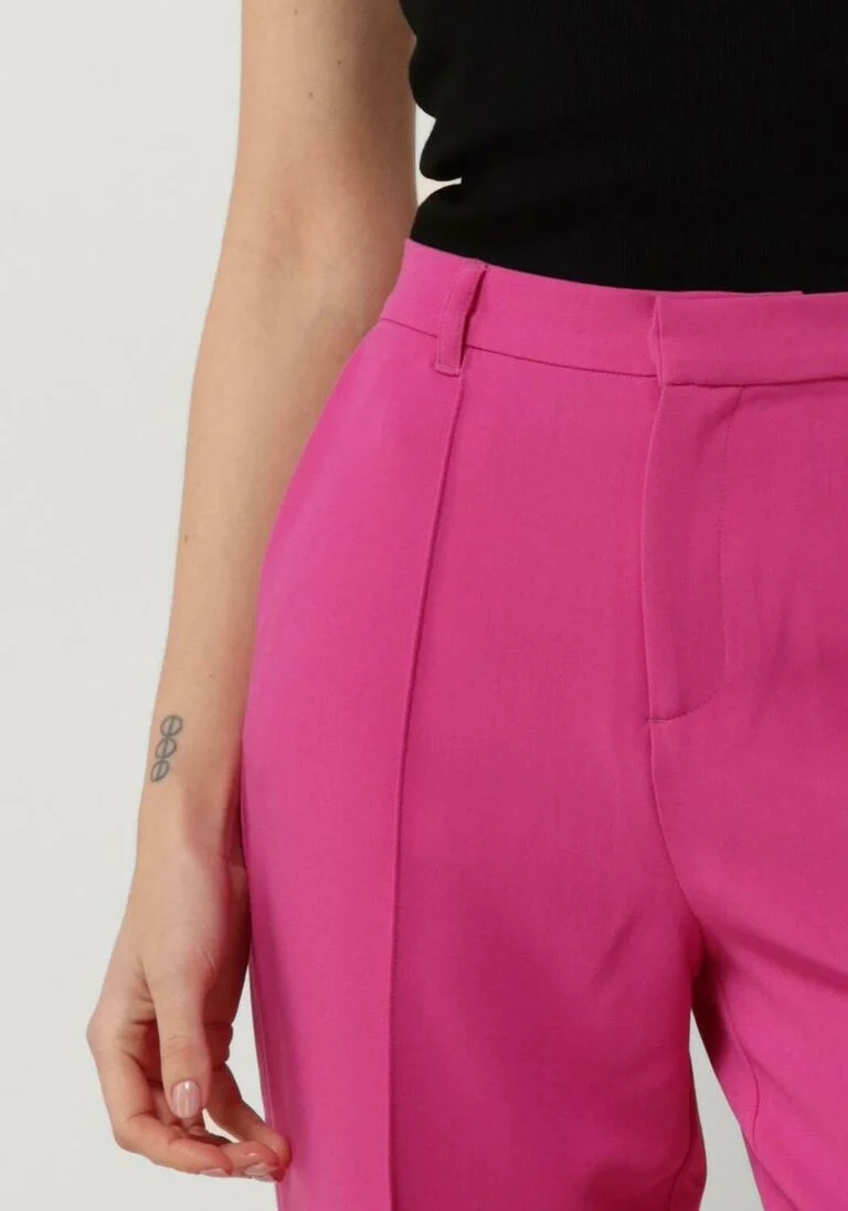 COLOURFUL REBEL roze colourful rebel pantalon rus uni straight pants