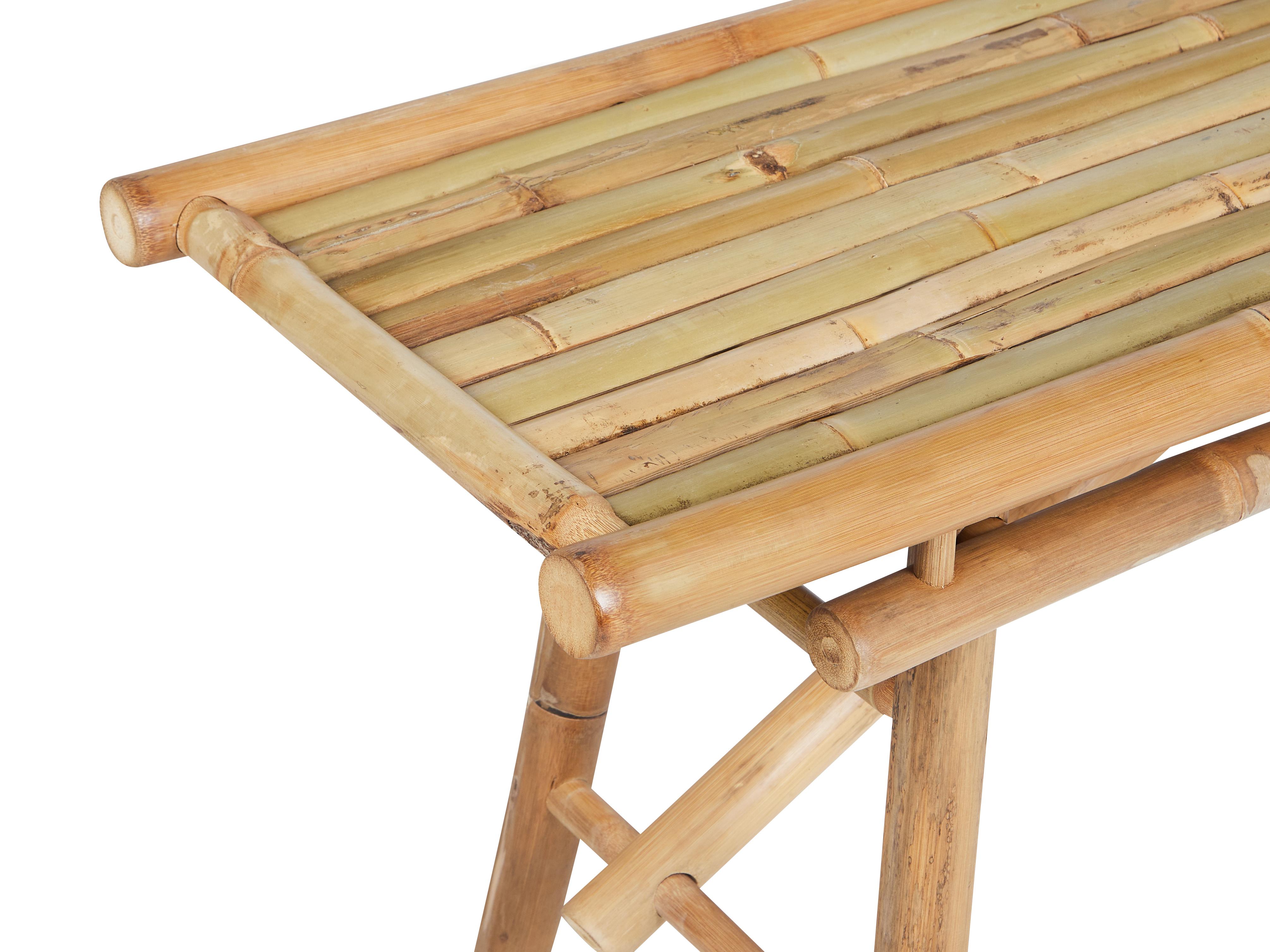 Set van 2 tuinbanken TINDARI 180 cm Bamboehout Lichtbruin