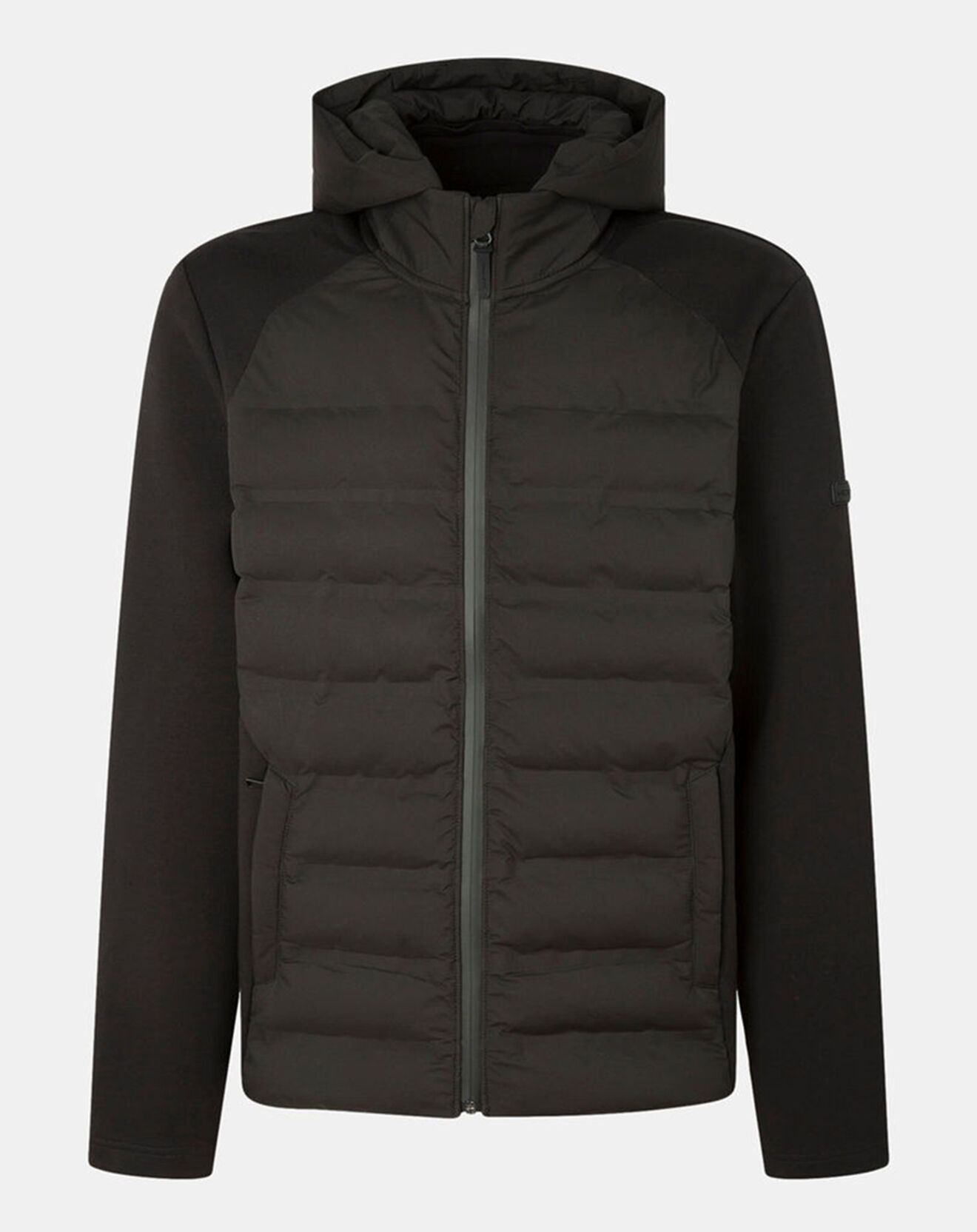 Hackett London Blouson Bimatière à capuche jersey noir