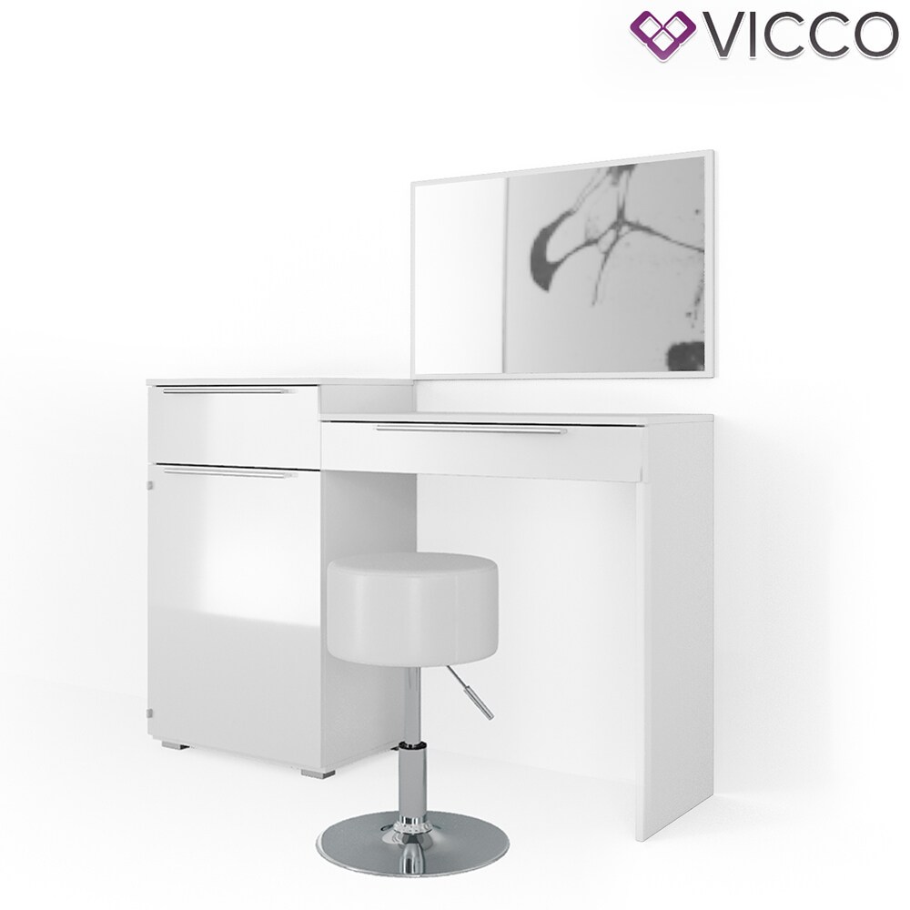 Vicco Schminktisch Little Lilli Frisiertisch Kommode Frisierkommode Spiegel Weiß inklusive Hocker