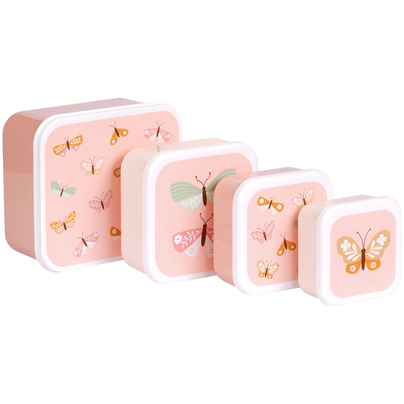 ALLC Lunchbox-Set, Schmetterling, rosa
