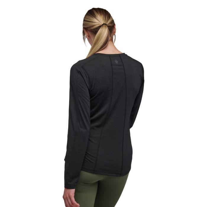 Black Diamond Dame Trøjer Lightwire LS Tee Sort