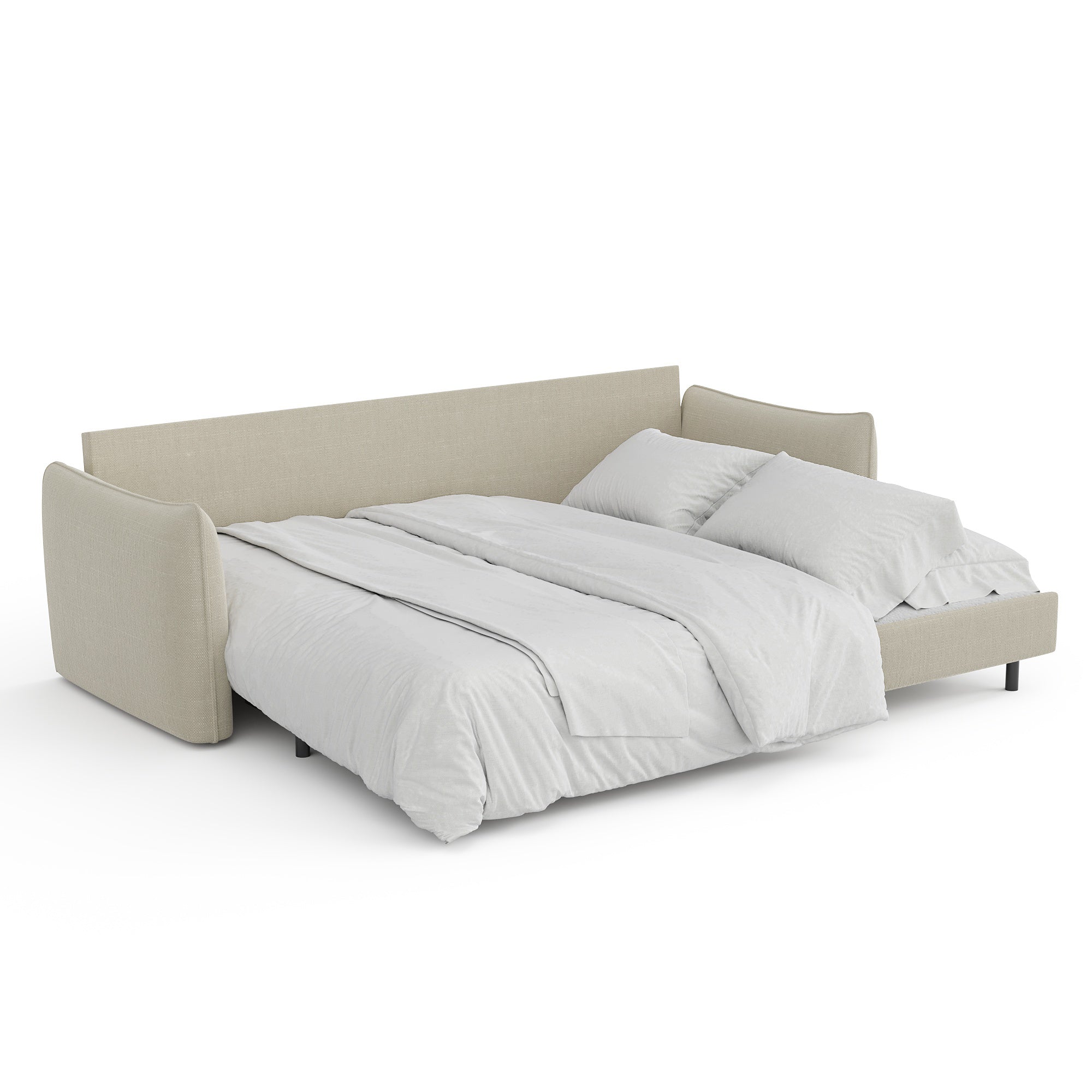 Rechte bank PLUME 3 personen Geweven stof Beige