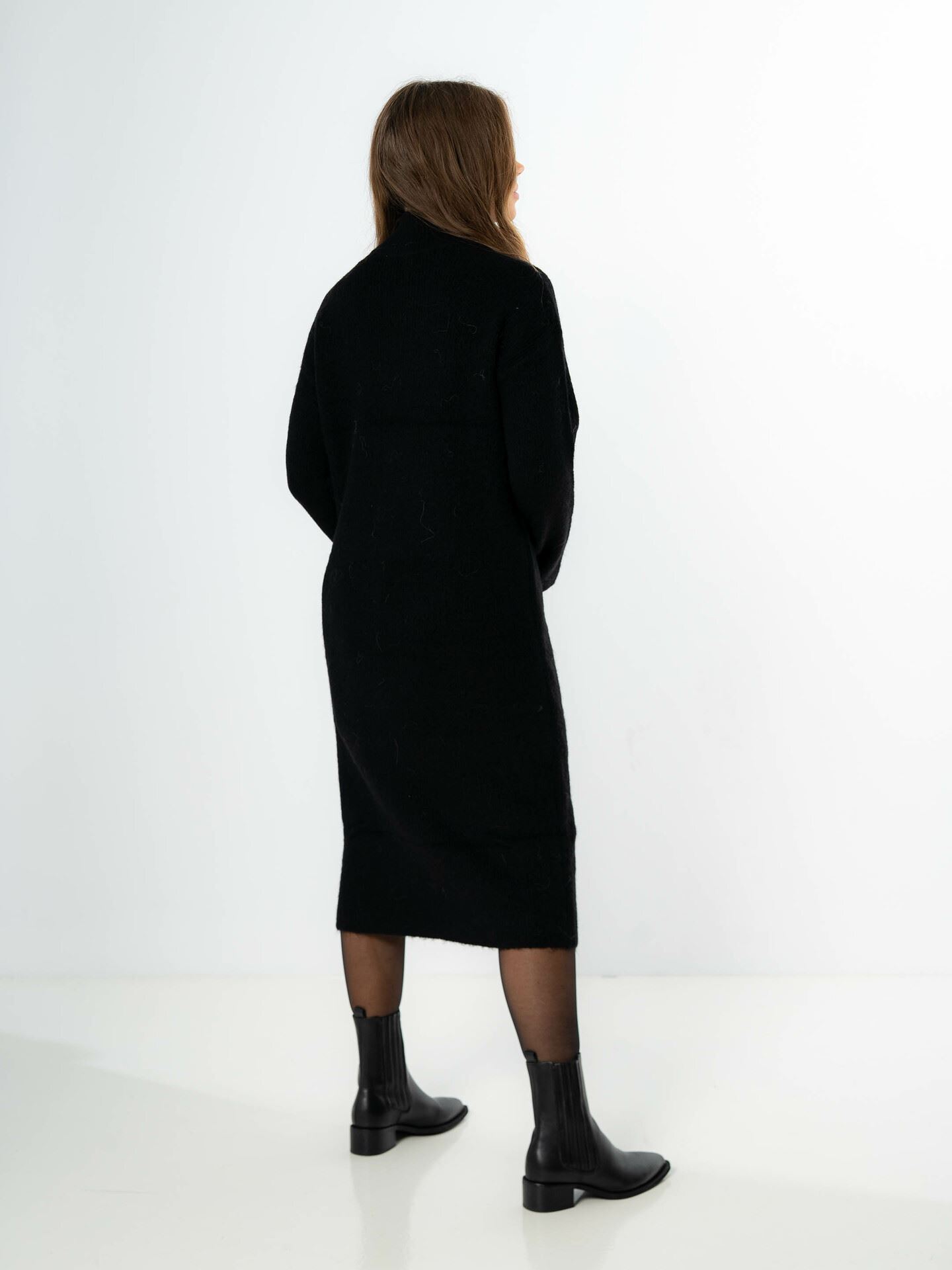Maline Long Sleeve Knit Dress High Neck