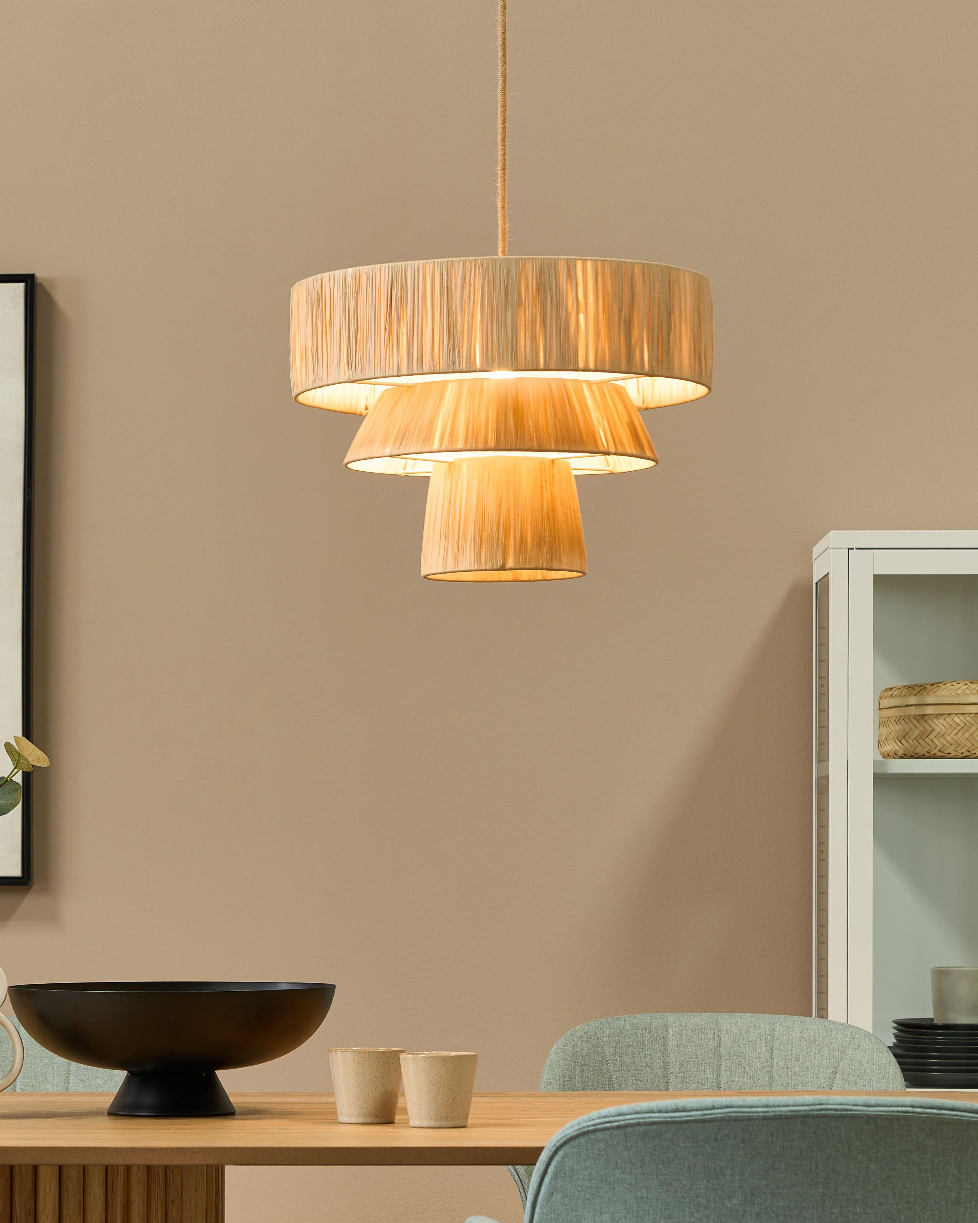 Hanglamp CHAMBO Papier Natuurlijk