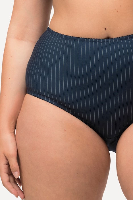 Midislips, 2er-Pack, Nadelstreifen, höher geschnitten