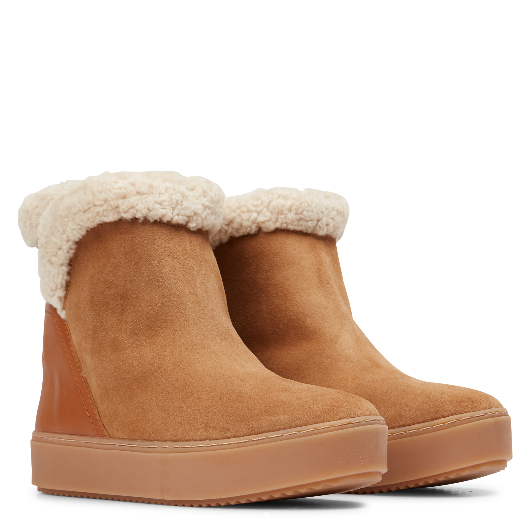 JULIET - Bottes fourrées en cuir | Marron