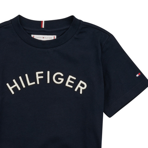 Tommy Hilfiger - U HILFIGER ARCHED TEE - Marine