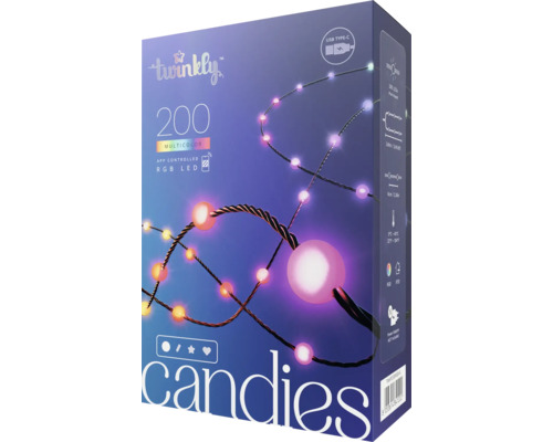 Twinkly Pearl Candies Parel Lichtsnoer 200 LED's 12 m