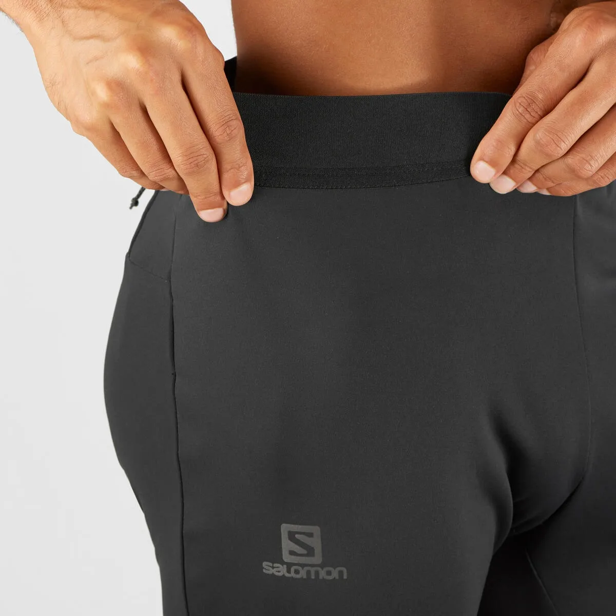 Salomon Men's Gore-Tex Windstopper Softshell Tight Black