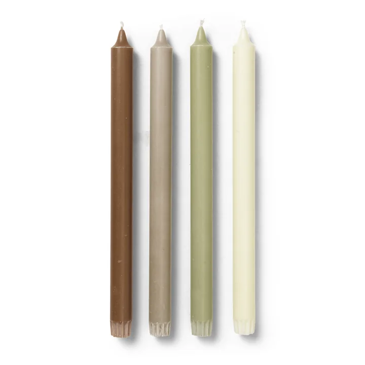 Ferm Living - Pure Stabkerzen, botanic blend (4er-Set)