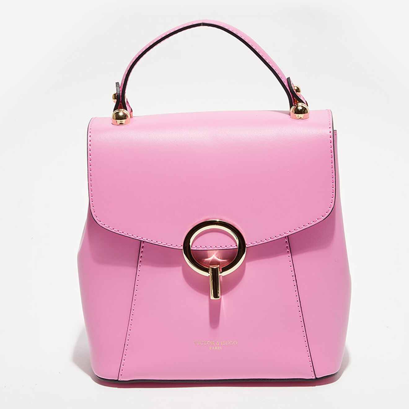 Victor & Hugo Sac à main en Cuir Elena rose - 20x21x12 cm