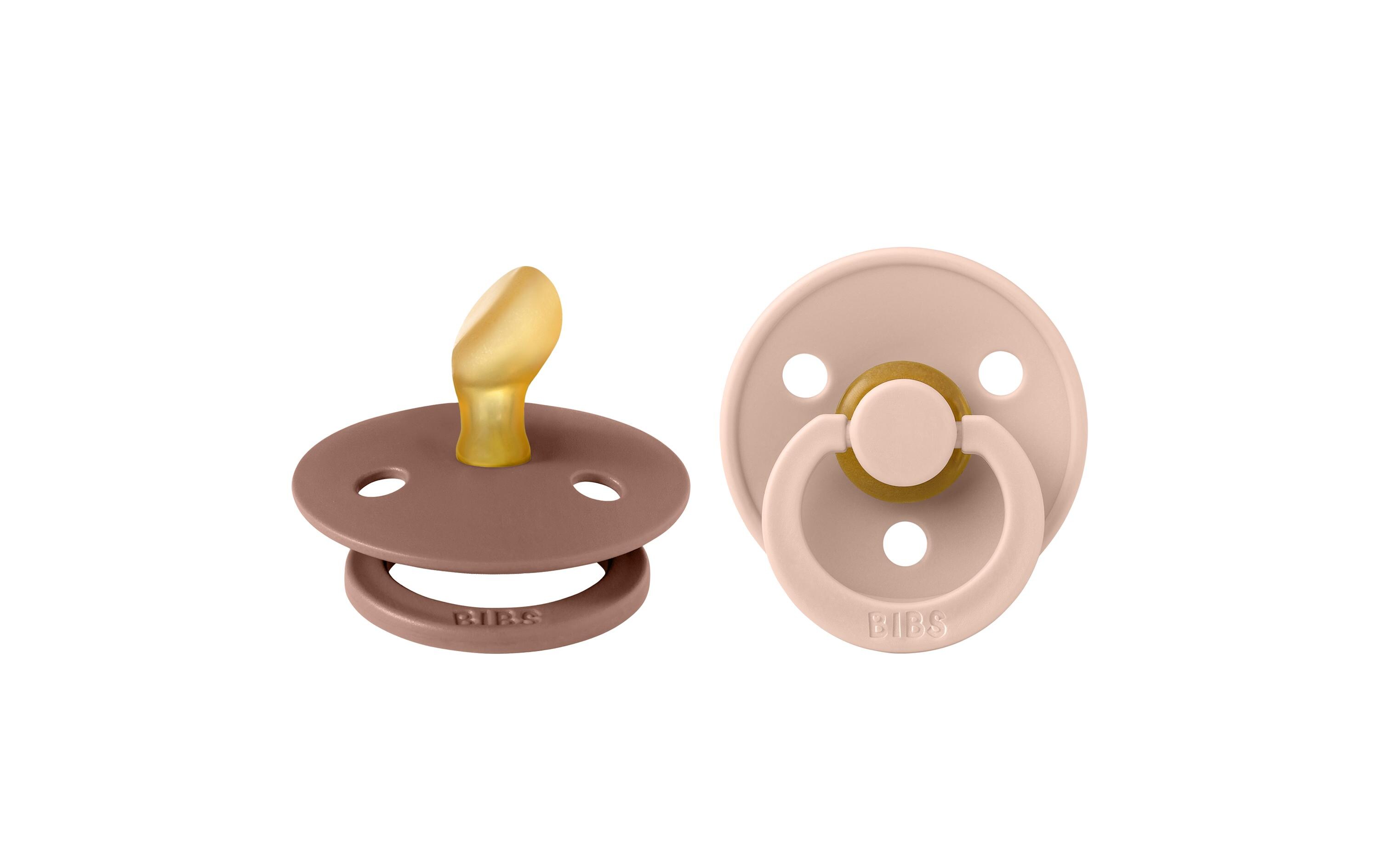 Nuggi anatomisch Latex 2er Set Woodchuck/Blush 6-12 Mt.Doppelpack Schnuller für Babys