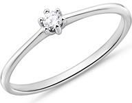 14 karaat witgouden Diamanten verlovingsring