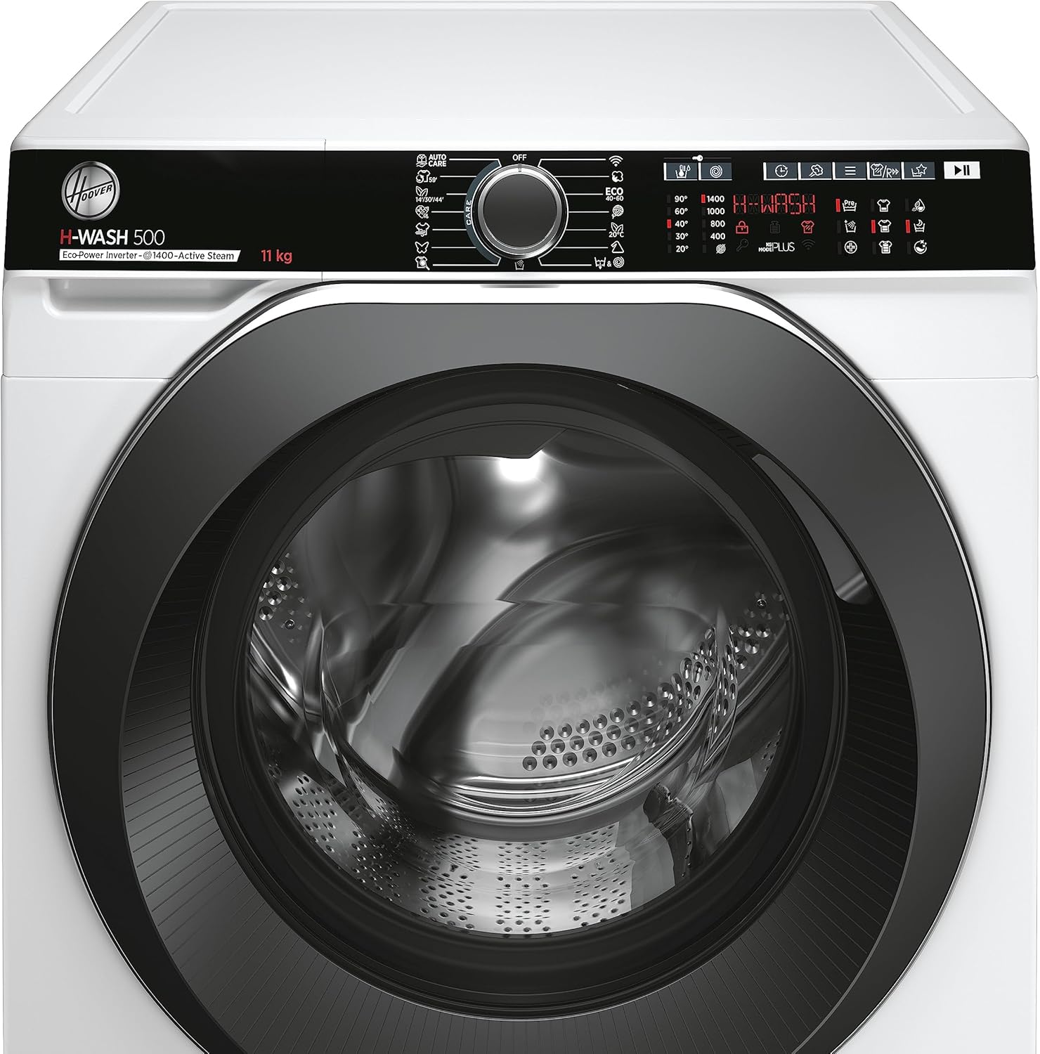 Hoover H-WASH 500 HWP 411AMBC/1-S Waschmaschine/Energieeffizienzklasse A/Füllmenge 11 kg/Eco-Power Inverter Motor/Power Care System/ActiveSteam/hOn App Steuerung/Wi-Fi + Bluetooth